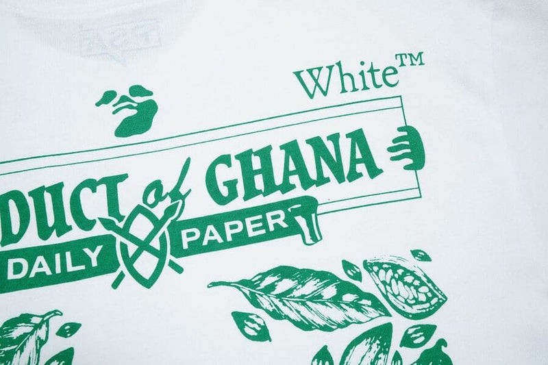 Camiseta Off-White x Daily Paper x Surf Ghana White