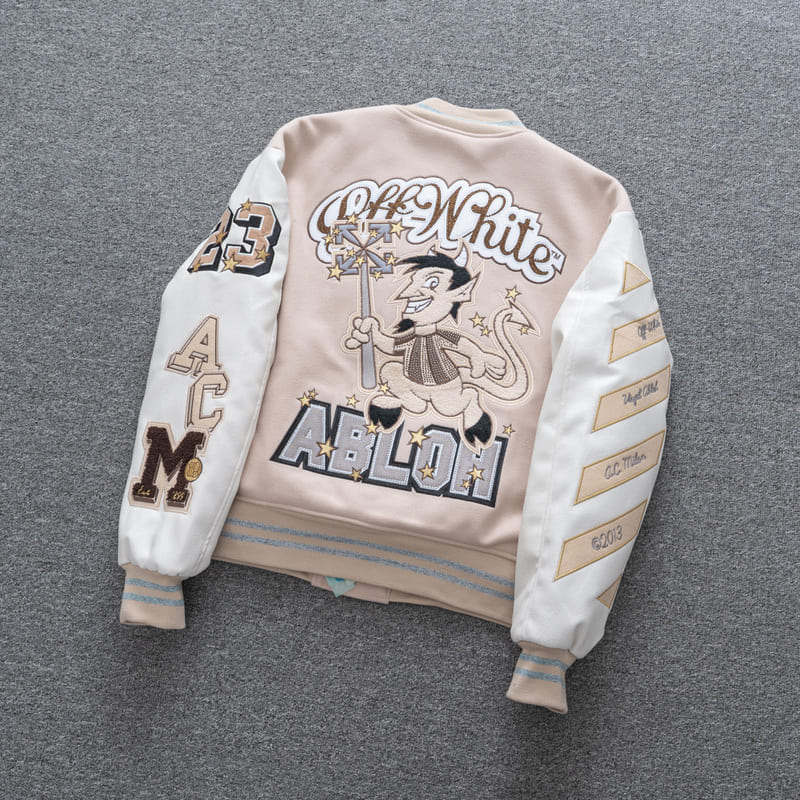 Jaqueta Varsity Off-White x AC Milan