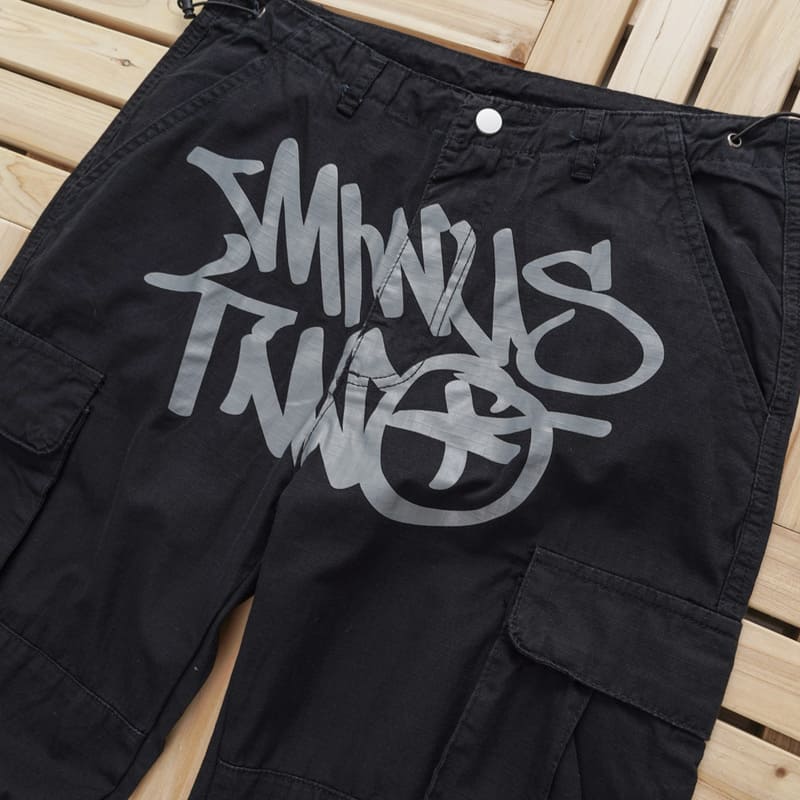 Calça Minus Two Cargo Preto/Cinza