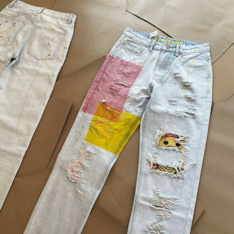 Calça Jeans Drew House Distressed Bear