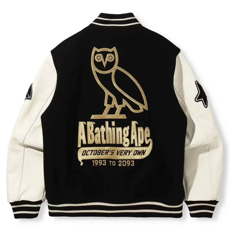 Jaqueta Varsity BAPE X OVO