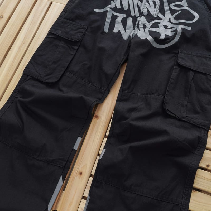 Calça Minus Two Cargo Preto/Cinza