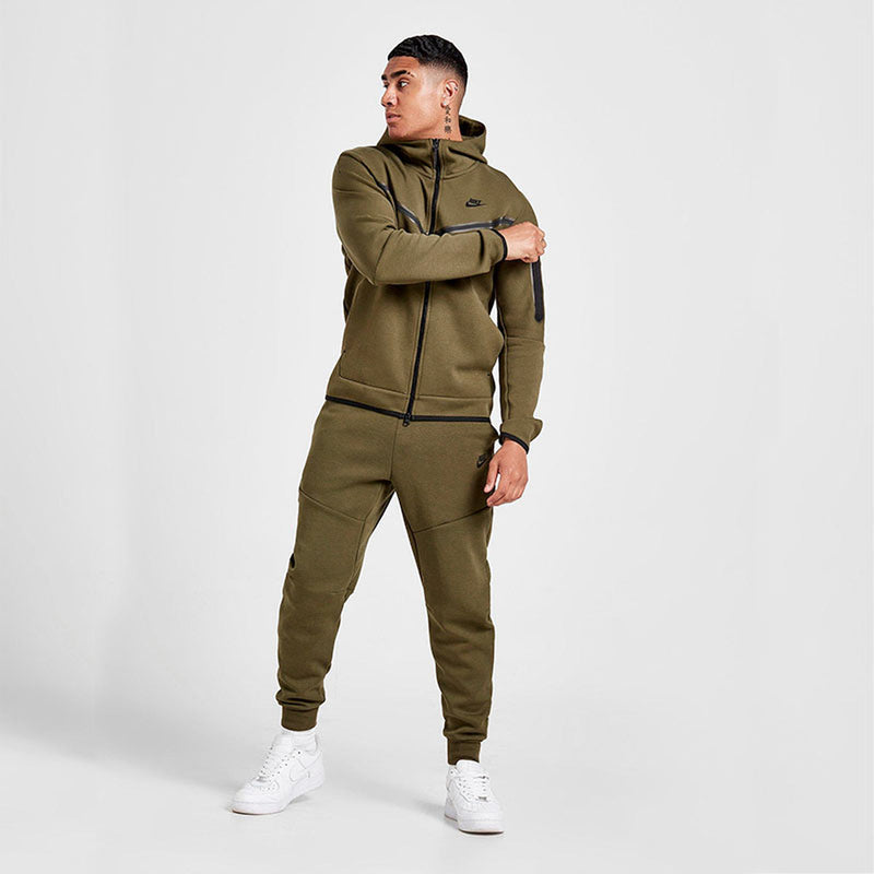 Conjunto Nike Tech Fleece Rough Green Black