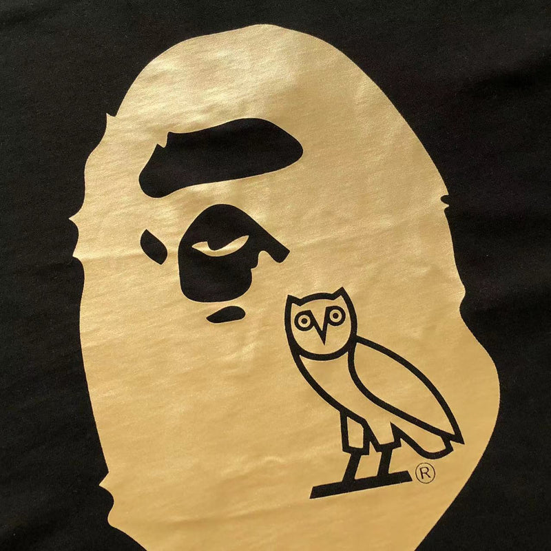 BAPE x OVO Ape Head Black Gold